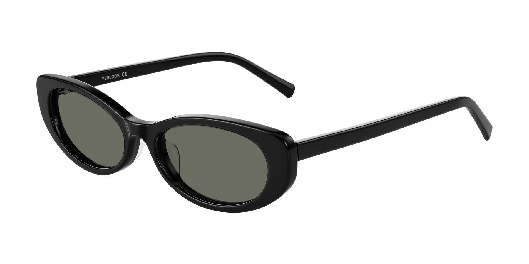 Angle of Buffalo in Black with Gray Polarized Lenses