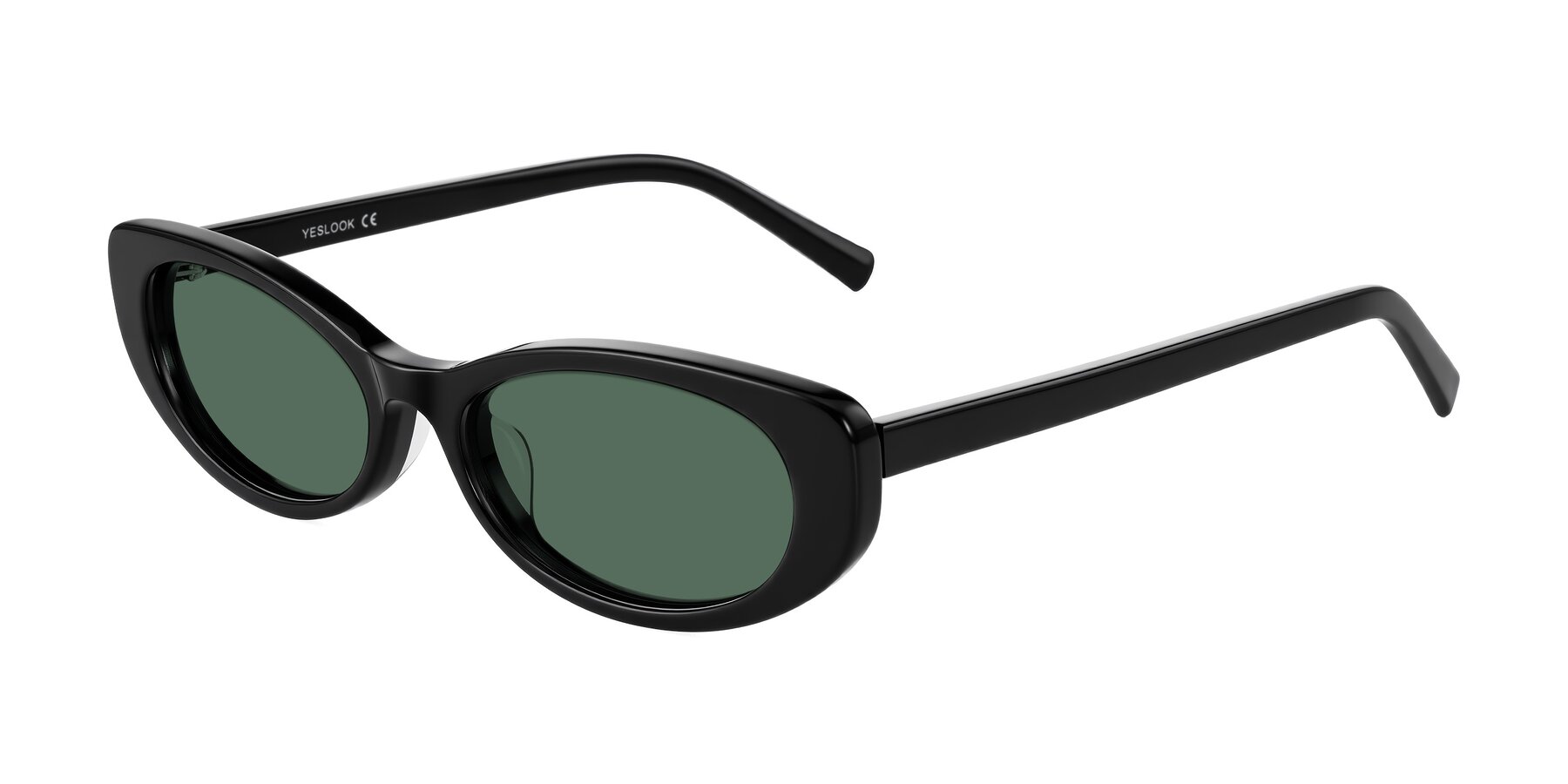 Angle of Buffalo in Black with Green Polarized Lenses