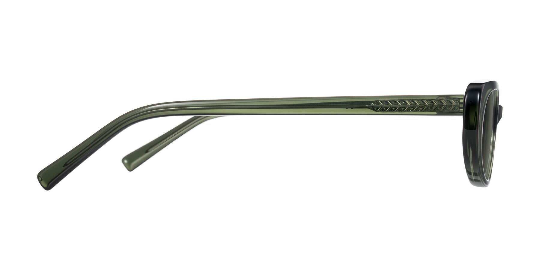 Side of Buffalo in Olive Green with Gray Polarized Lenses