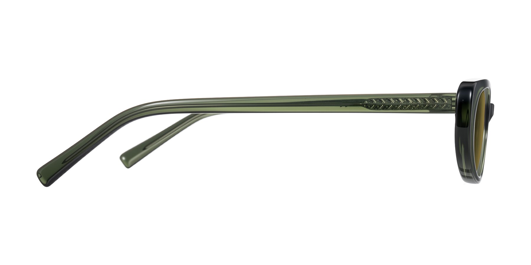 Side of Buffalo in Olive Green with Brown Polarized Lenses