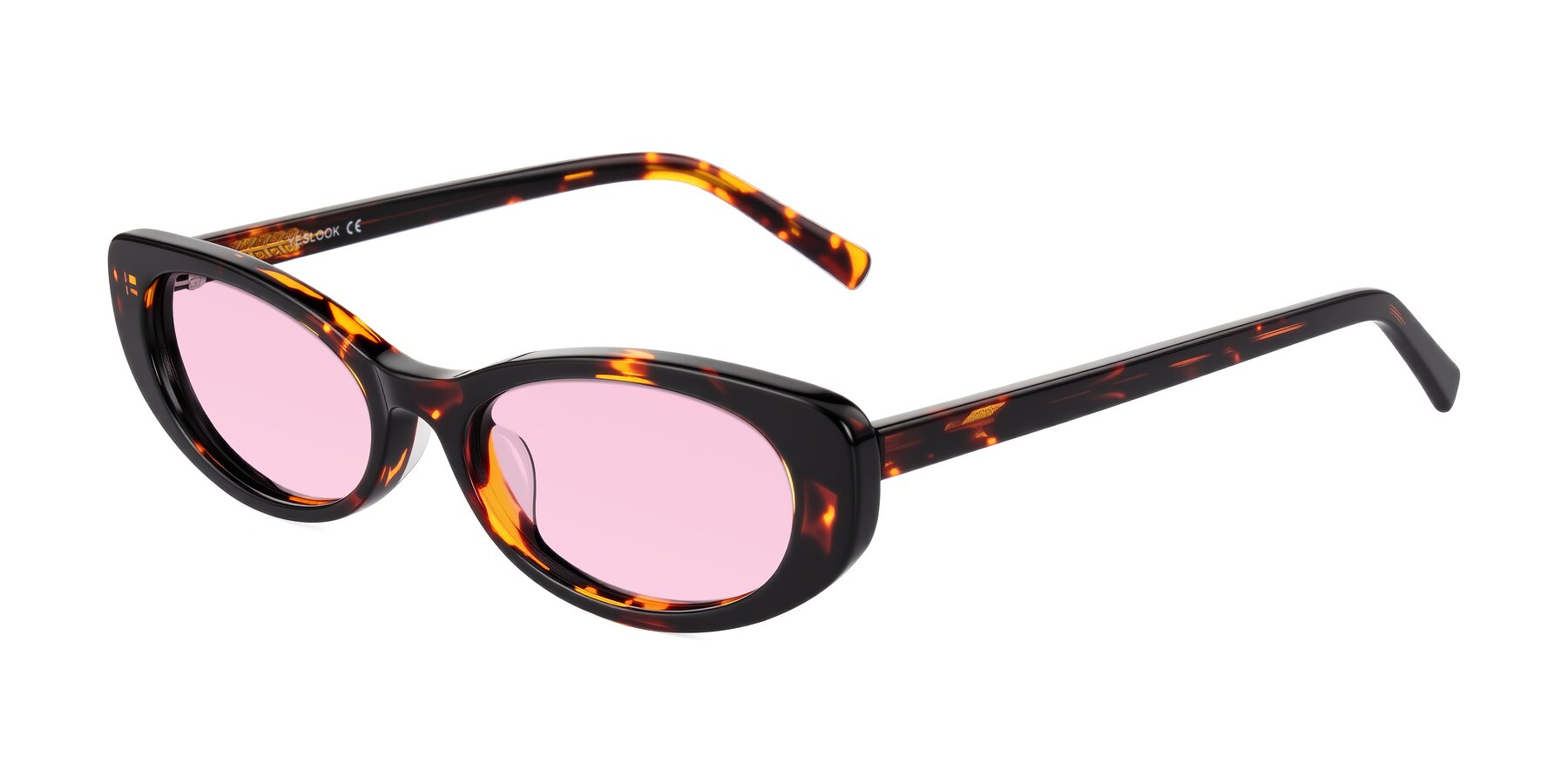Angle of Buffalo in Tortoise with Light Pink Tinted Lenses