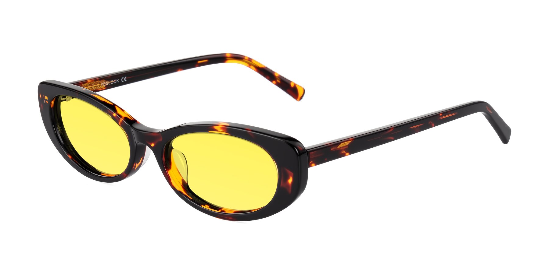 Angle of Buffalo in Tortoise with Medium Yellow Tinted Lenses