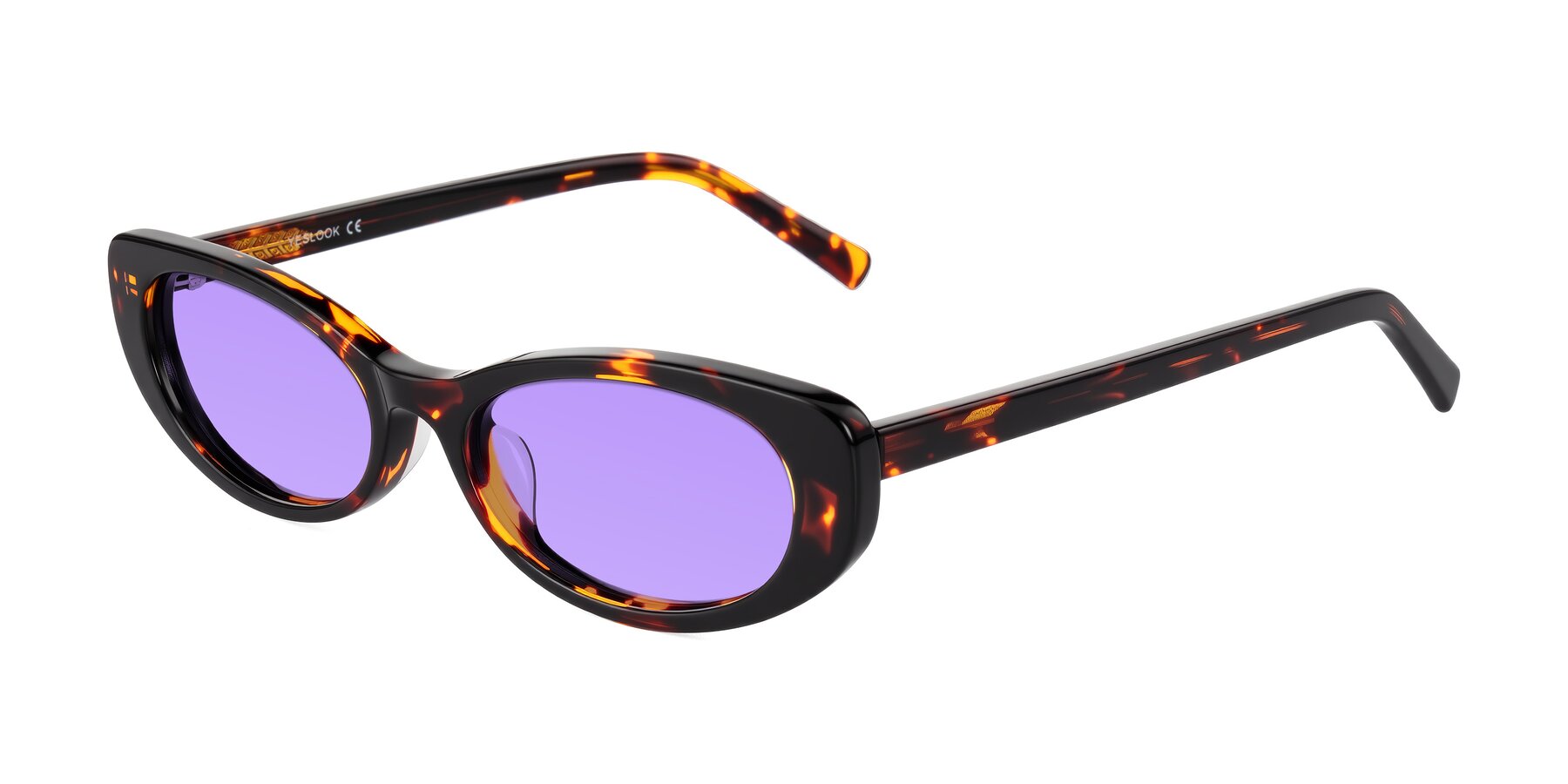 Angle of Buffalo in Tortoise with Medium Purple Tinted Lenses