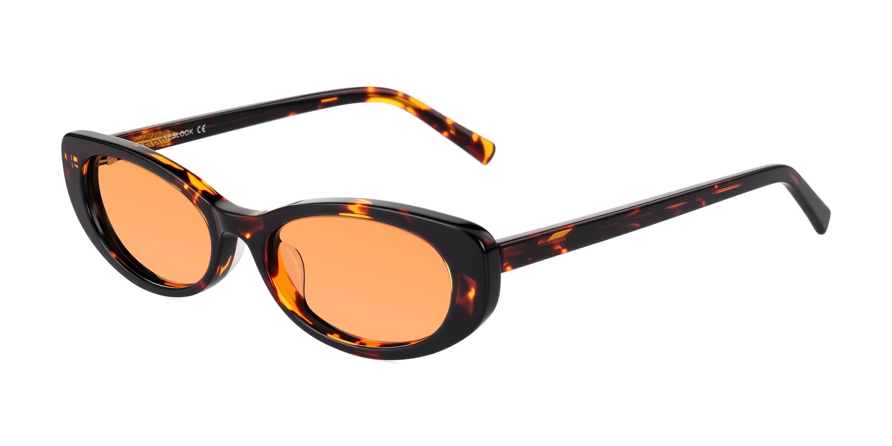Angle of Buffalo in Tortoise with Medium Orange Tinted Lenses