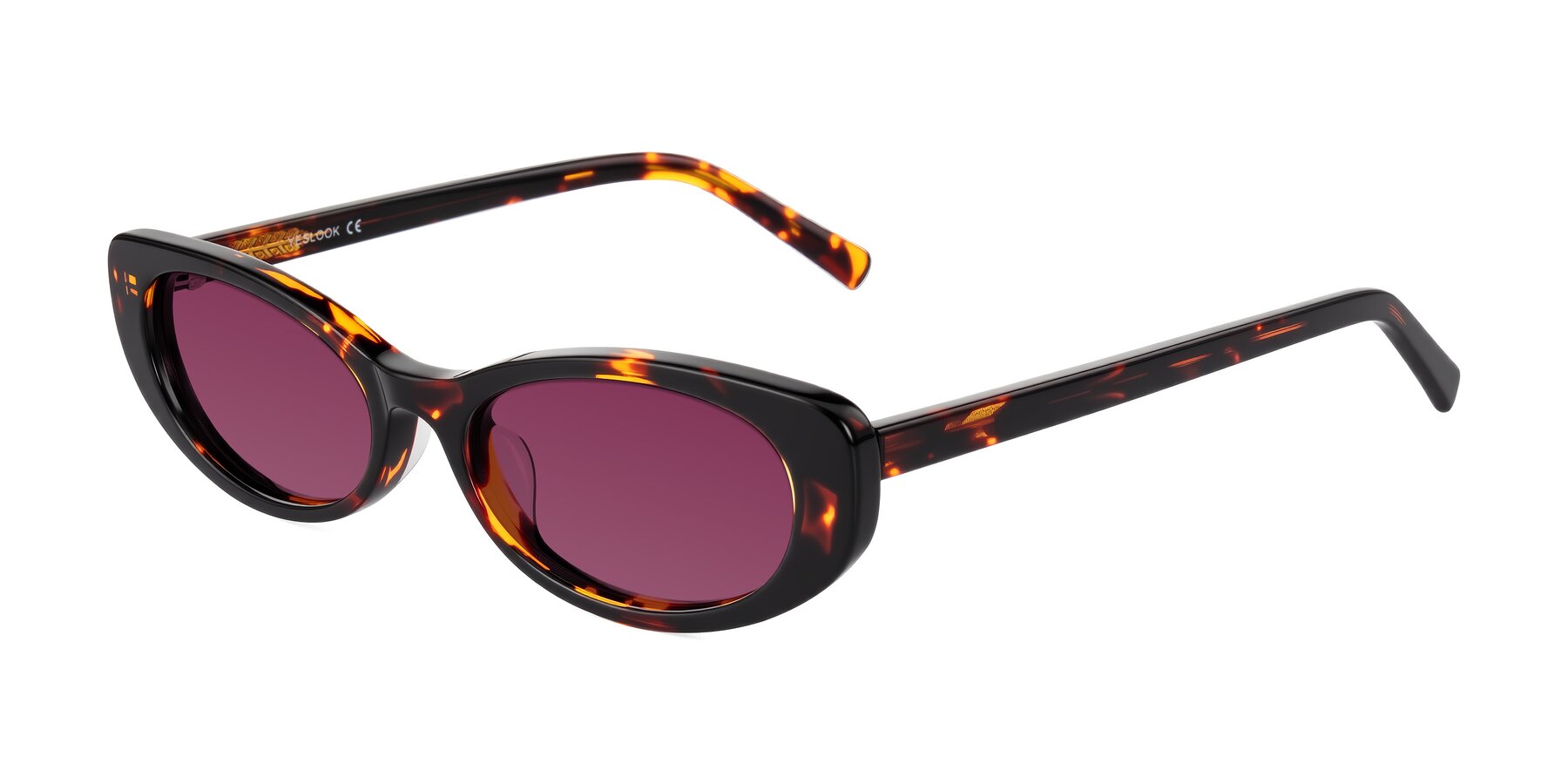 Angle of Buffalo in Tortoise with Wine Tinted Lenses