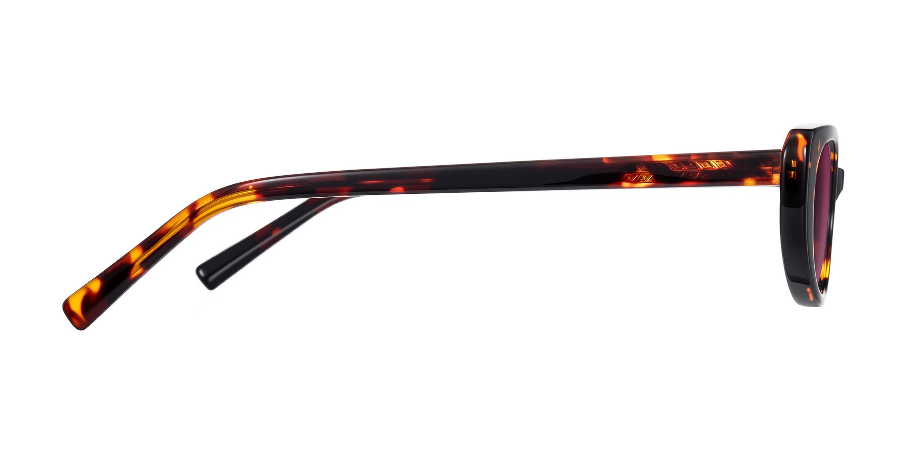 Side of Buffalo in Tortoise with Wine Tinted Lenses