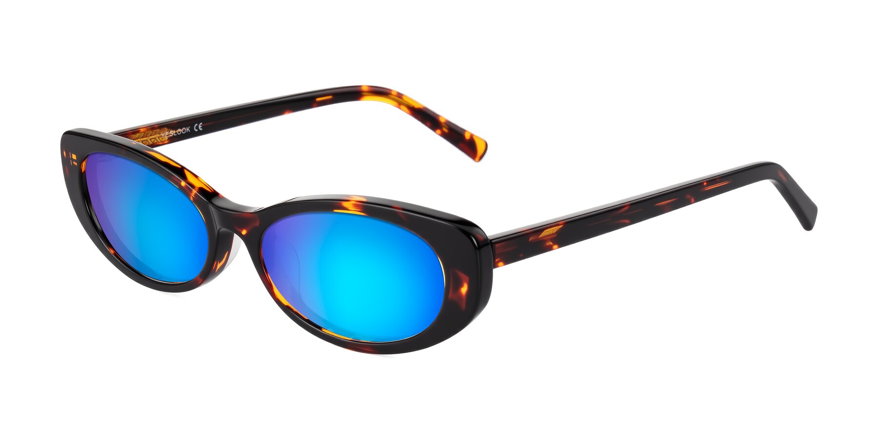 Angle of Buffalo in Tortoise with Blue Mirrored Lenses