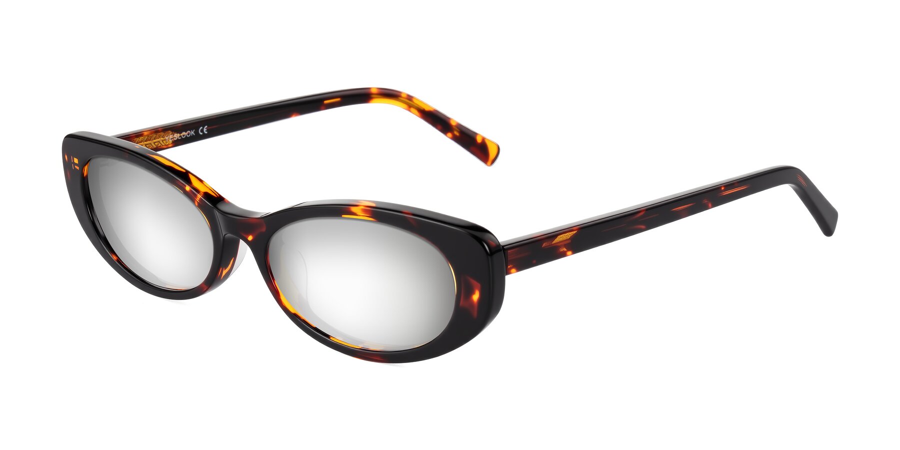 Angle of Buffalo in Tortoise with Silver Mirrored Lenses