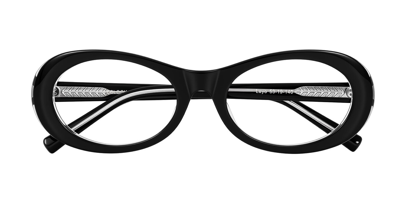 Layo - Black/Clear Eyeglasses