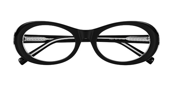 Front of Layo in Black/Clear