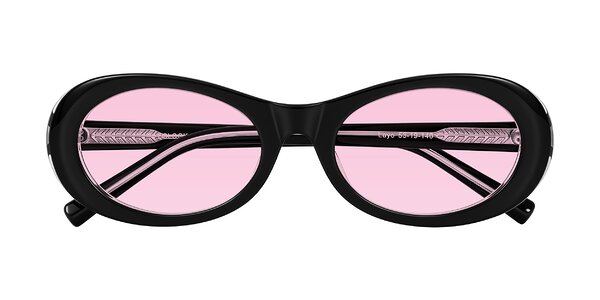 Front of Layo in Black/Clear