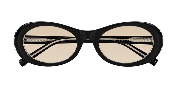 Front of Layo in Black/Clear