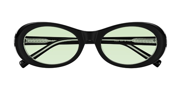 Front of Layo in Black/Clear