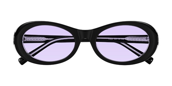 Front of Layo in Black/Clear