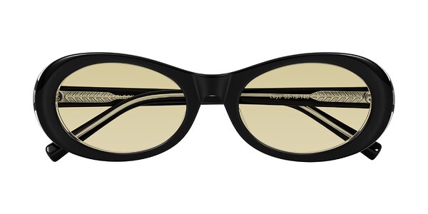 Front of Layo in Black/Clear