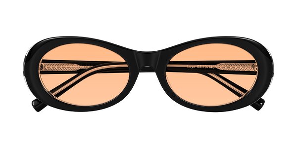 Front of Layo in Black/Clear
