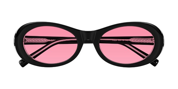 Front of Layo in Black/Clear