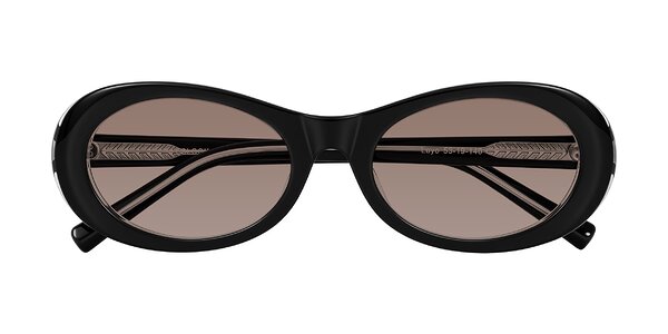Front of Layo in Black/Clear