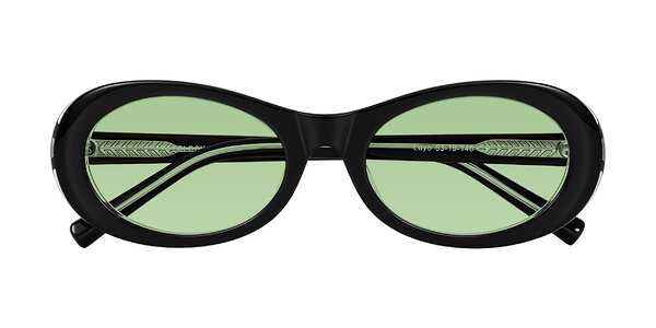 Front of Layo in Black/Clear
