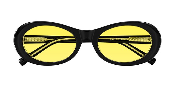 Front of Layo in Black/Clear