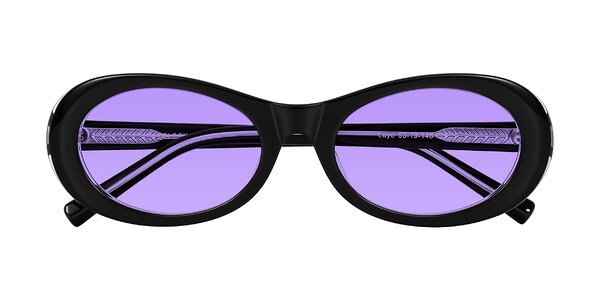 Front of Layo in Black/Clear