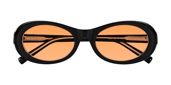 Front of Layo in Black/Clear