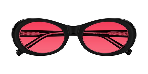 Front of Layo in Black/Clear