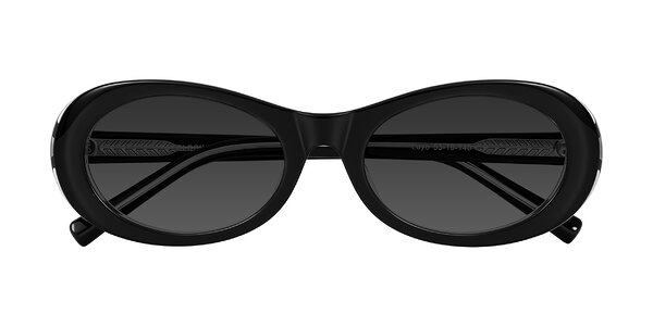 Front of Layo in Black/Clear