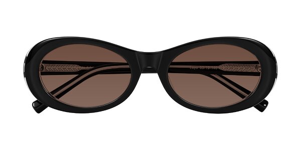 Front of Layo in Black/Clear