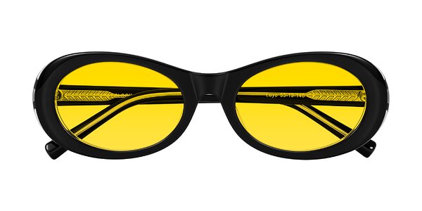 Front of Layo in Black/Clear