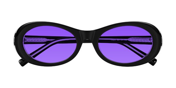 Front of Layo in Black/Clear