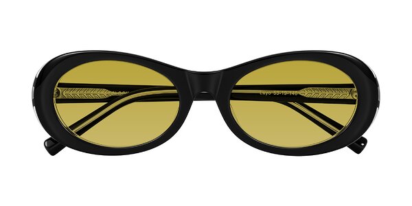 Front of Layo in Black/Clear