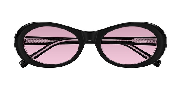 Front of Layo in Black/Clear