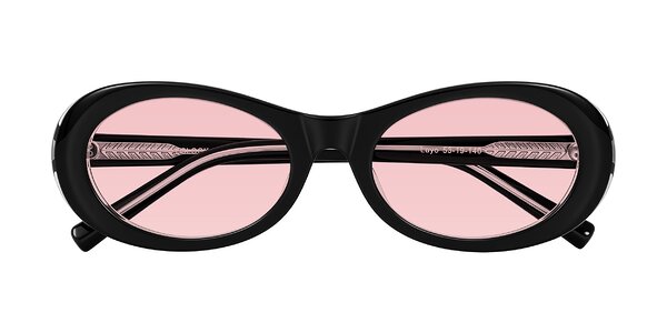 Front of Layo in Black/Clear