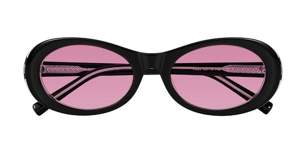 Front of Layo in Black/Clear
