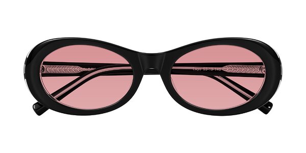 Front of Layo in Black/Clear