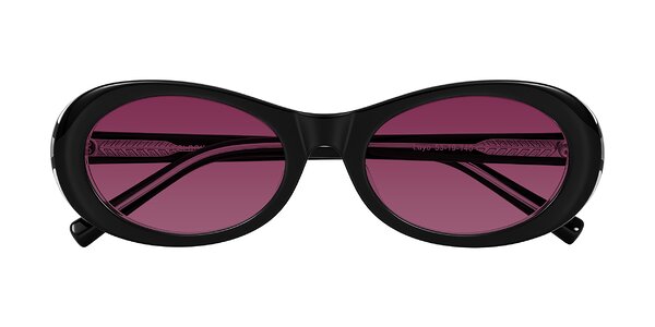 Front of Layo in Black/Clear