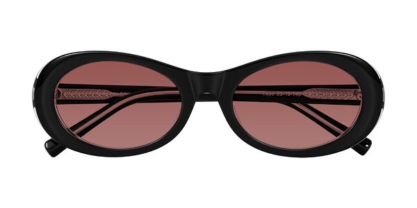 Front of Layo in Black/Clear