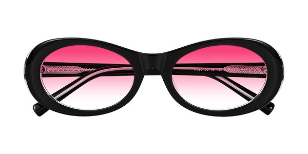 Front of Layo in Black/Clear
