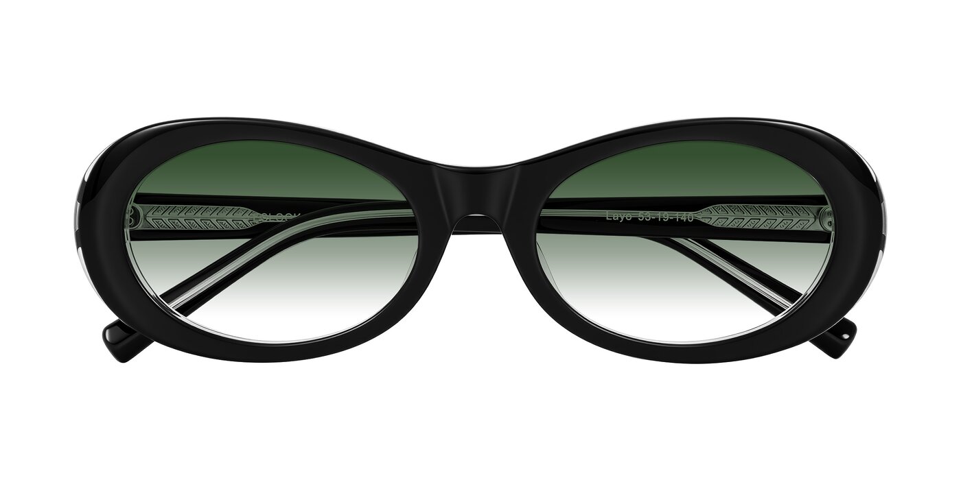 Layo - Black/Clear Gradient Sunglasses