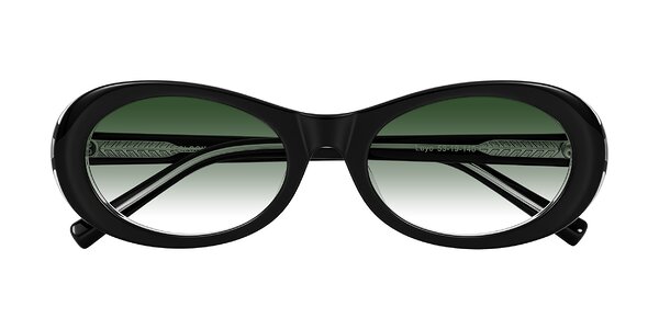 Front of Layo in Black/Clear