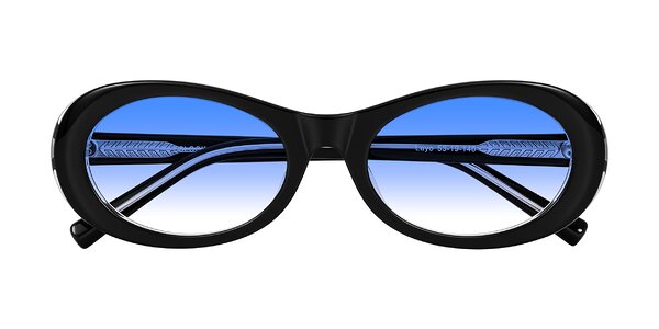 Front of Layo in Black/Clear