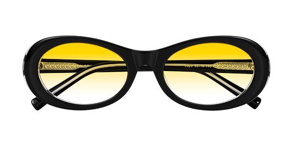 Front of Layo in Black/Clear