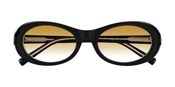 Front of Layo in Black/Clear