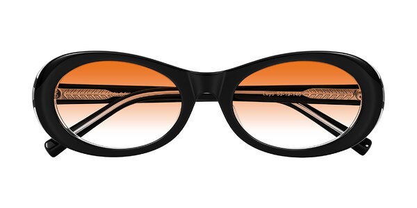 Front of Layo in Black/Clear