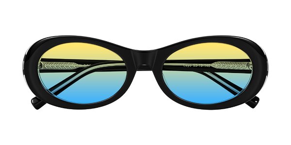 Front of Layo in Black/Clear