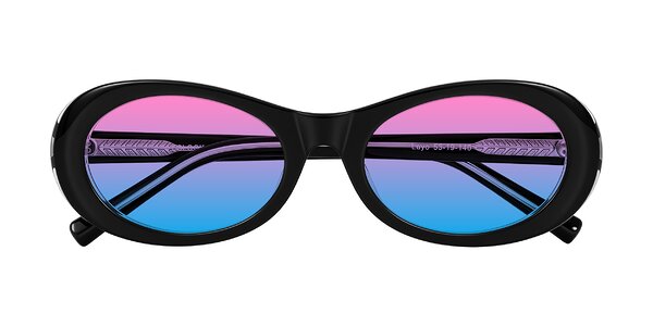 Front of Layo in Black/Clear