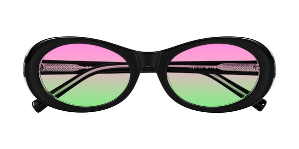 Front of Layo in Black/Clear