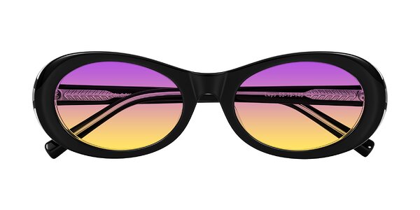 Front of Layo in Black/Clear