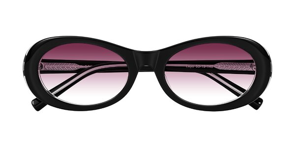 Front of Layo in Black/Clear